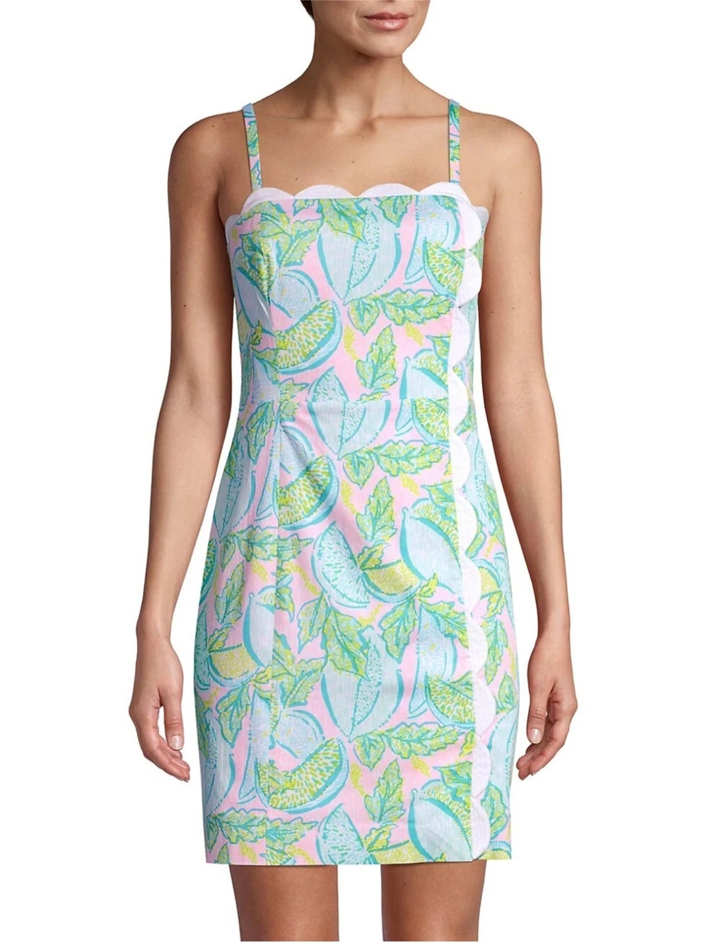Lilly Pulitzer Mercede Stretch Dress 00 Urchin Pink Vitamin Sea Scallop NWT $178